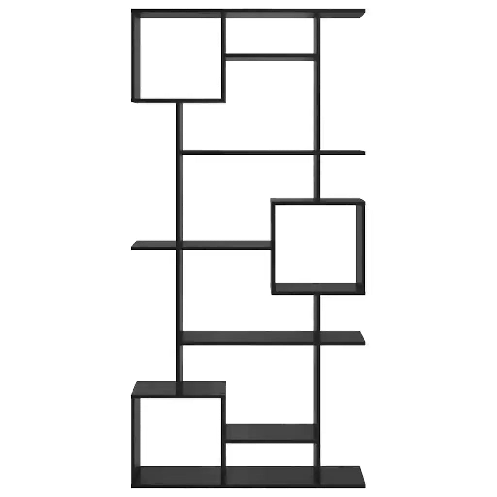 vidaXL Armadio per Libri Rovere nero 92 x 29 x 188 cm