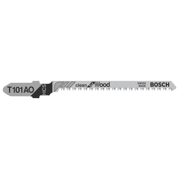 Bosch T 101 AO Lama per seghetto alternativo Acciaio al carbonio (HCS) 3 pz