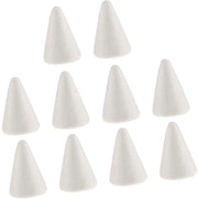 Albero di Natale Base 10 Pezzi - Forma a Cono - Materiale DIY - Giocattolo Educativo - Attività Creative - Bianco 7 cm - Figura di Schiuma