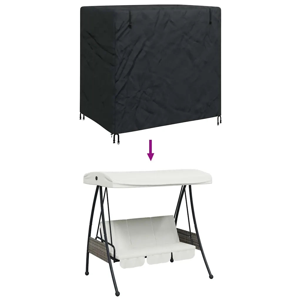 vidaXL Copertura per mobili da esterno 175 x 125 x 160 cm Tessuto 600D