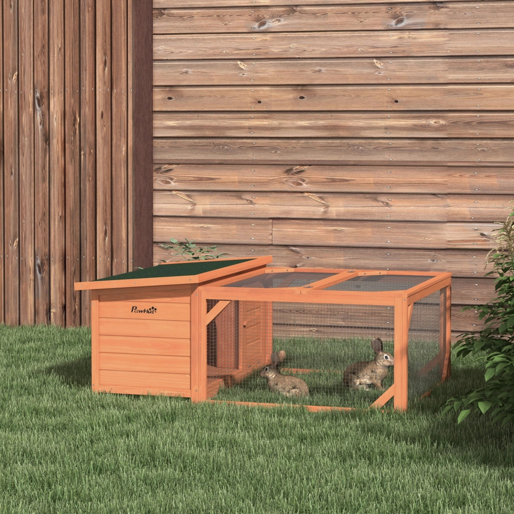 Casetta da giardino con recinto, tetto in asfalto resistente all'acqua, legno di abete arancione 125,5 × 100 × 49 cm