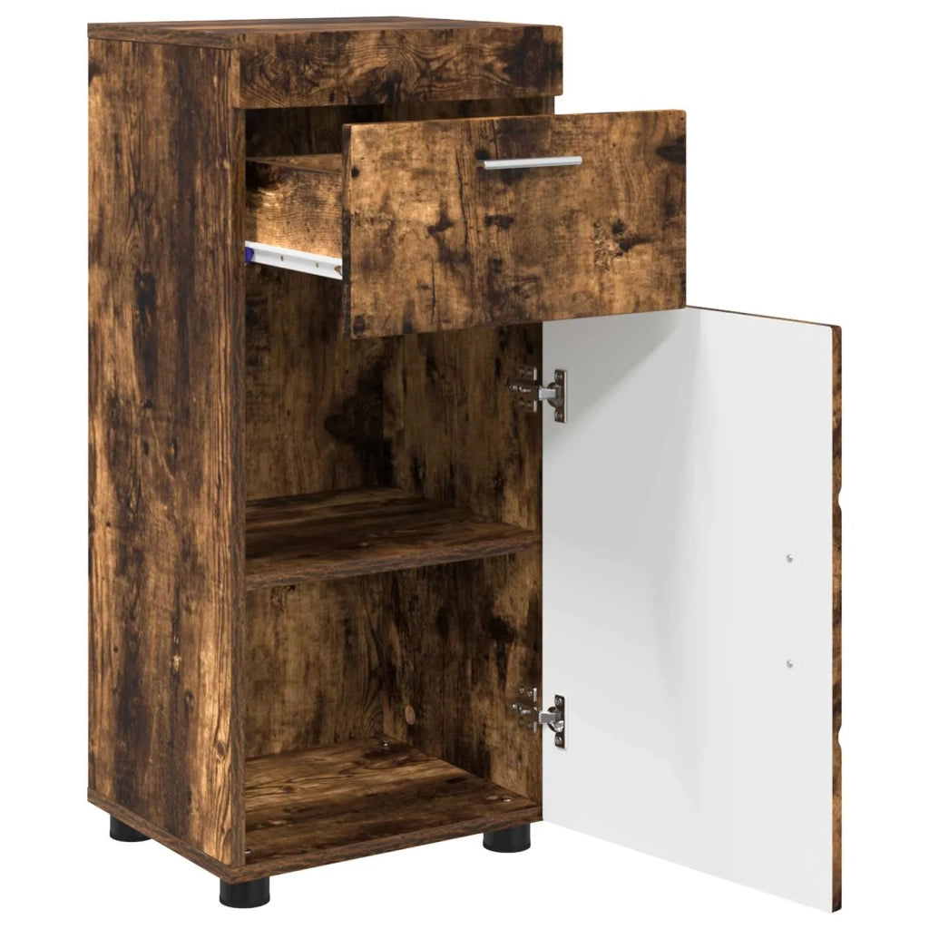 Set di Armadi da Bagno TULUM Rovere fumé 37 x 31,5 x 82 cm