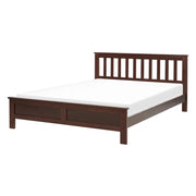Letto in legno di pino scuro matrimoniale 140 x 200 cm 6 stile scandinavo