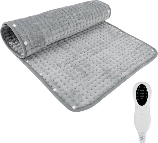 Uscita automatica Cuscino riscaldante 50 x 100 cm - 3 livelli di temperatura - cuscino riscaldante elettrico per schiena collo spalle addome