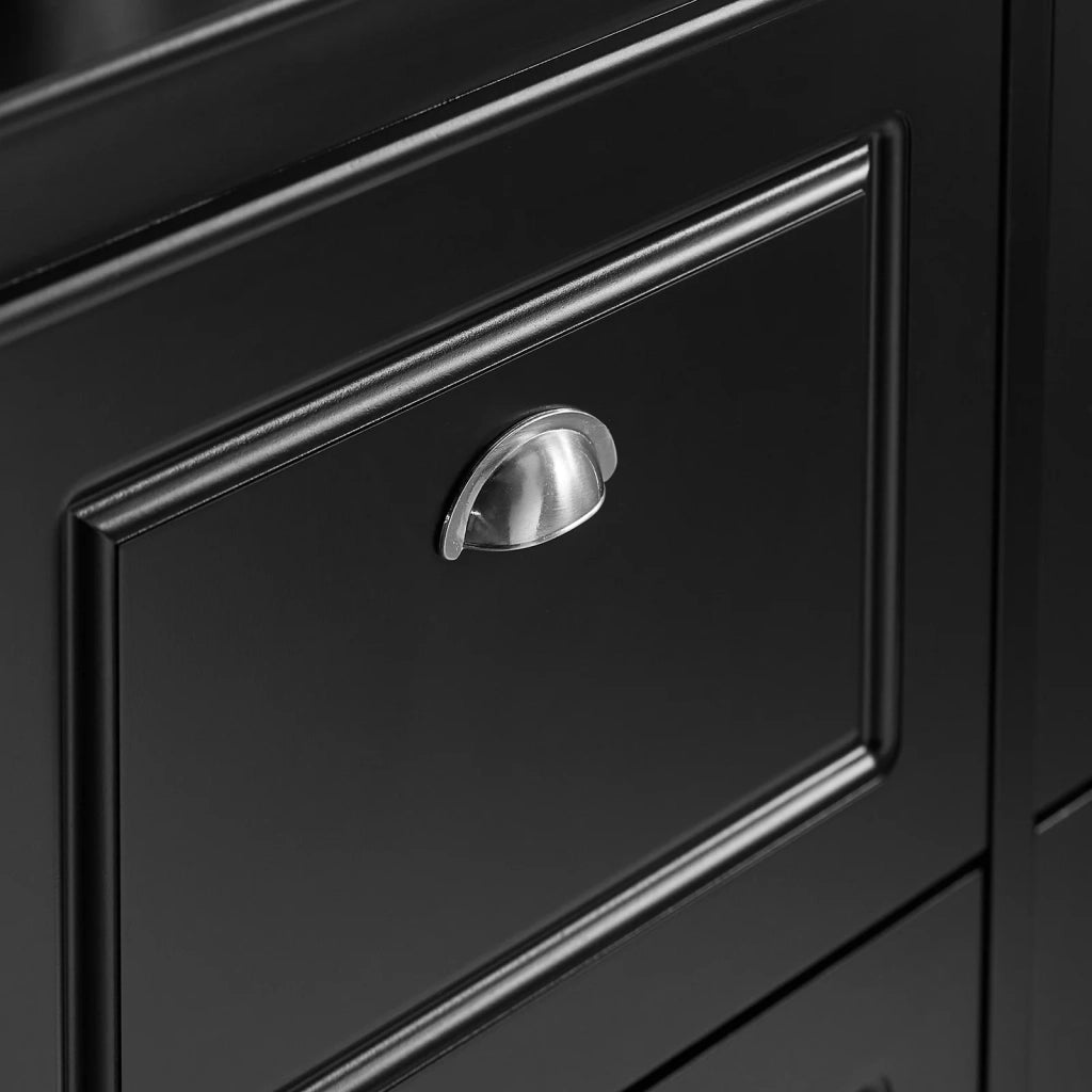 Scarpiera salvaspazio Slim Mobili per Scarpe Serie Scarpiere 105x24x83cm Nero FSR79-SCH