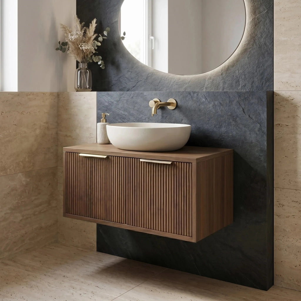 Mobile Bagno Sotto Lavabo Rea Core 80cm Brown
