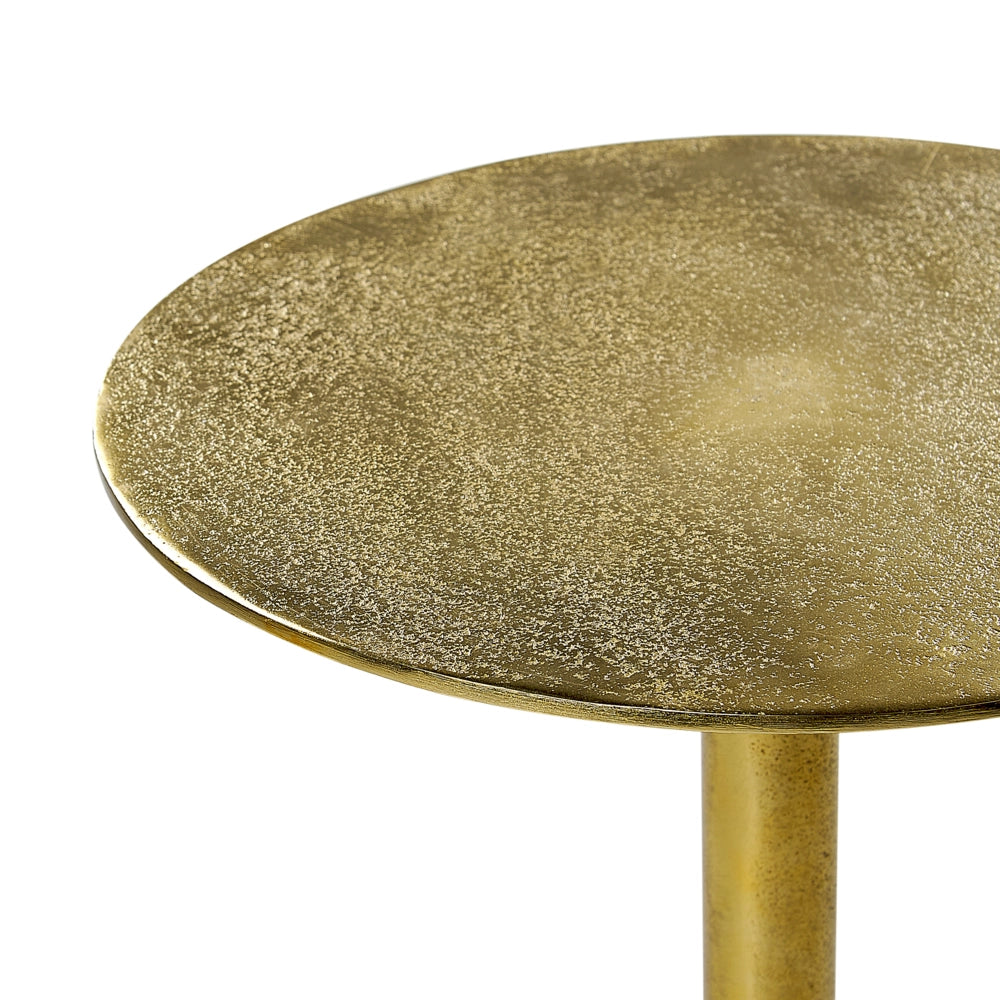 Tavolino moderno rotondo di forma geometrica con piano in metallo e base in pietra nero e oro soggiorno salotto