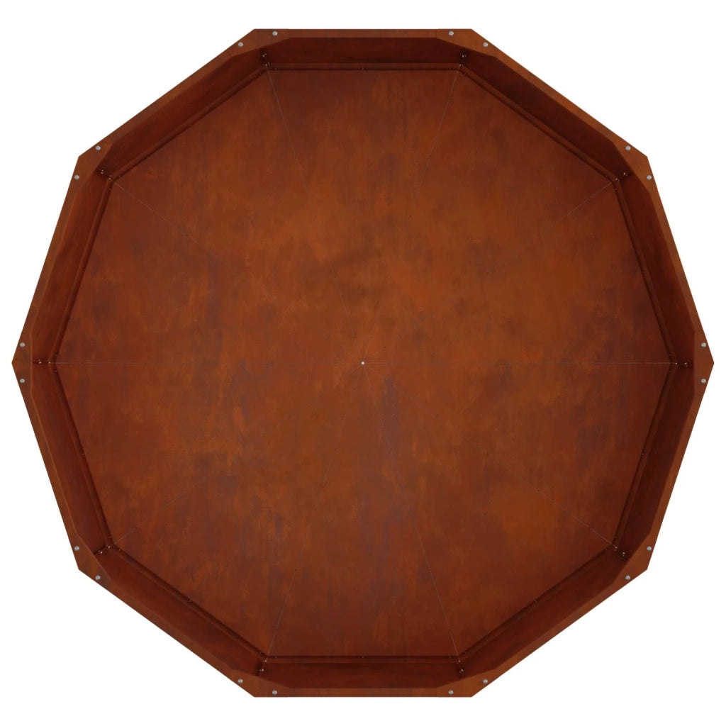 Fioriera Ruggine 120 x 120 x 35 cm 883730