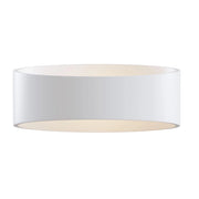 Applique Da Parete Moderno Trame Metallo Bianco Luce Led Integrato 6W