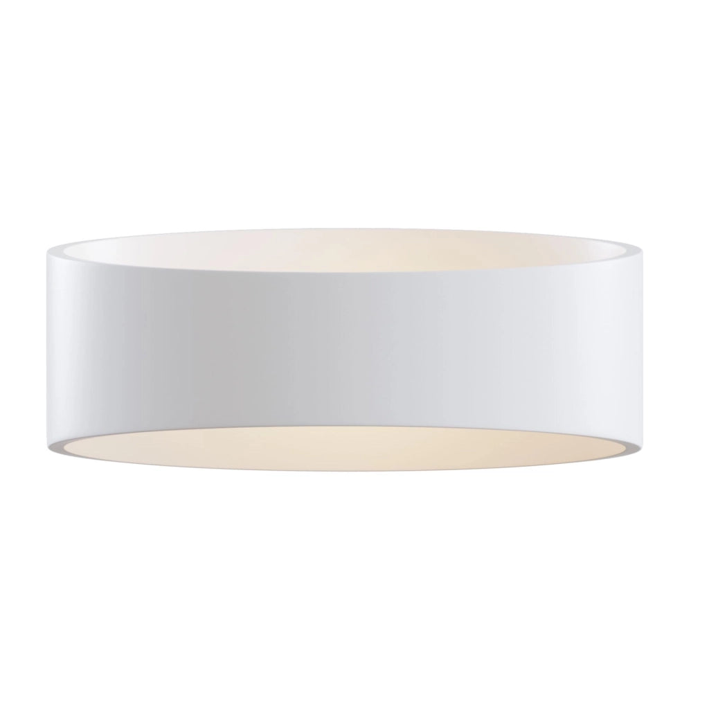 Applique Da Parete Moderno Trame Metallo Bianco Luce Led Integrato 6W