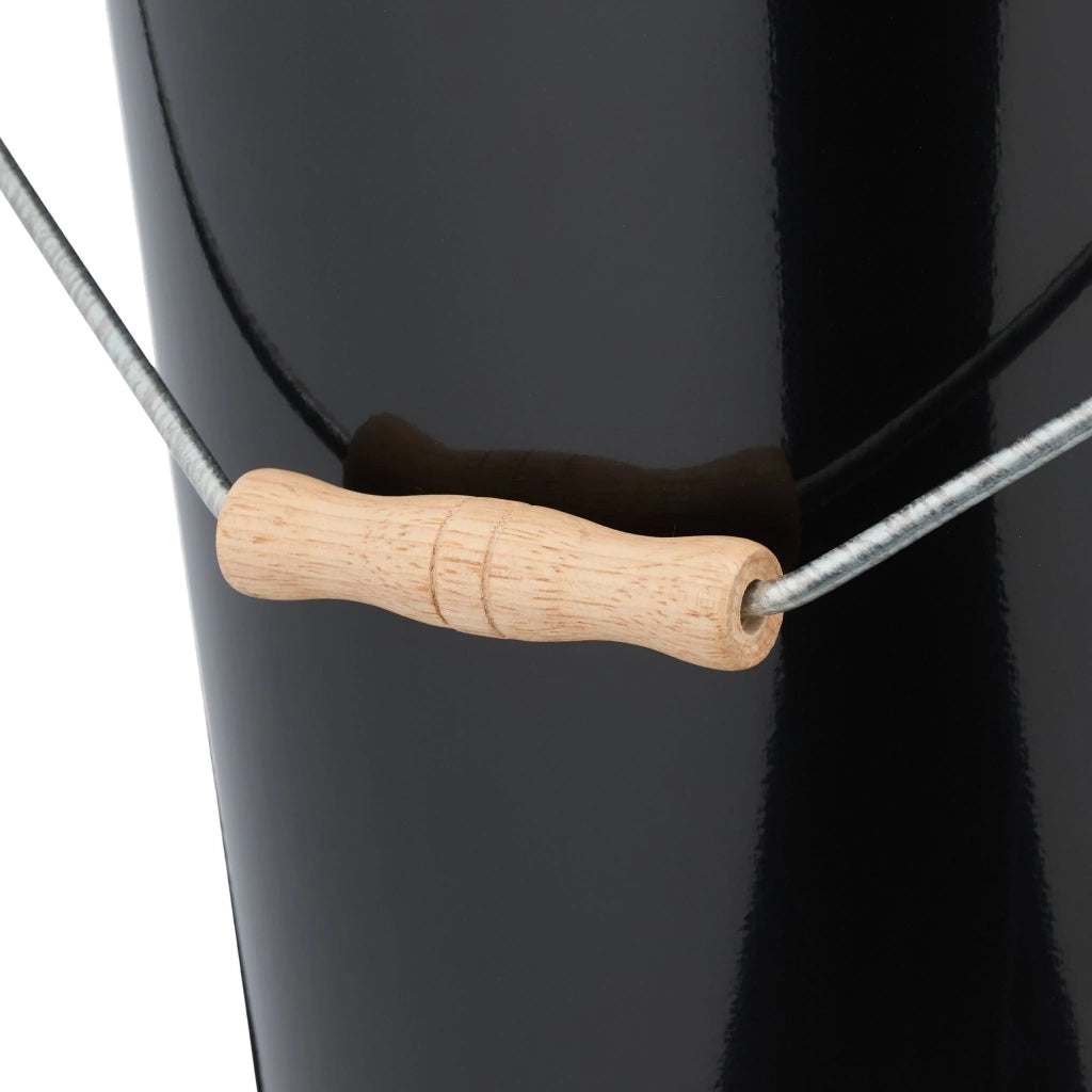 Secchio per carbone versatile con comoda maniglia 14 l in ferro nero 13_0016740