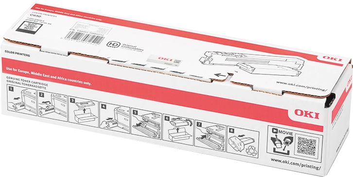 ORIGINAL OKI toner nero 09006130 C650 ~7000 Seiten