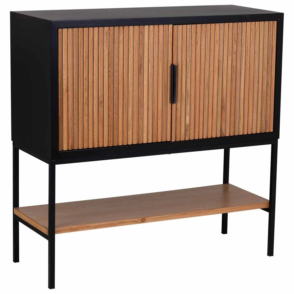 Credenza 2 ante legno e metallo 100x40x100h cm