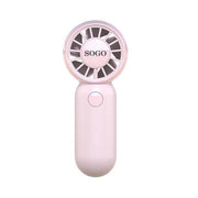 Ventilatore portatile ricaricabile da mano, 3 velocità, 500mAh batteria, 10400 rpm, motore BLDC silenzioso - SOGO