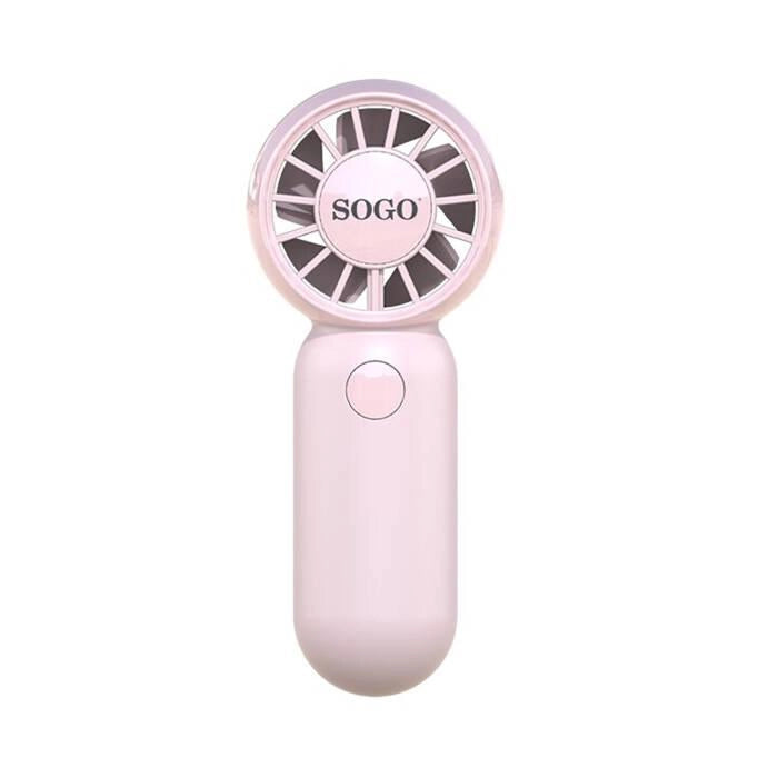 Ventilatore portatile ricaricabile da mano, 3 velocità, 500mAh batteria, 10400 rpm, motore BLDC silenzioso - SOGO