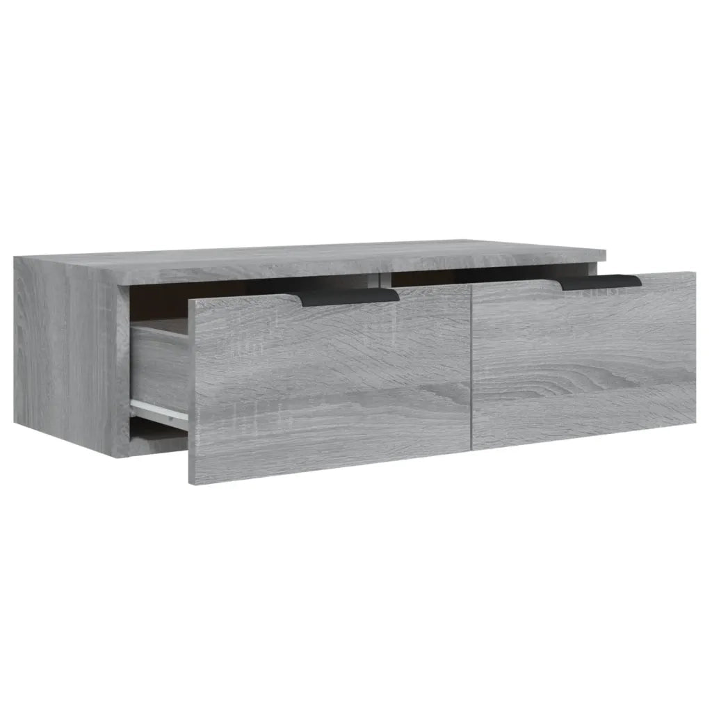 Mobiletto a muro versatile e di design 68 x 30 x 20 cm realizzato in legno composito Sonoma grigio 02_0048304
