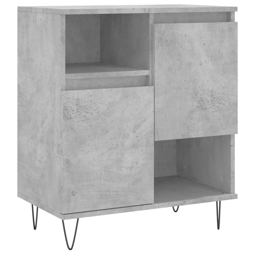 Credenze 2 pz Grigio Cemento in Legno Multistrato 3190129