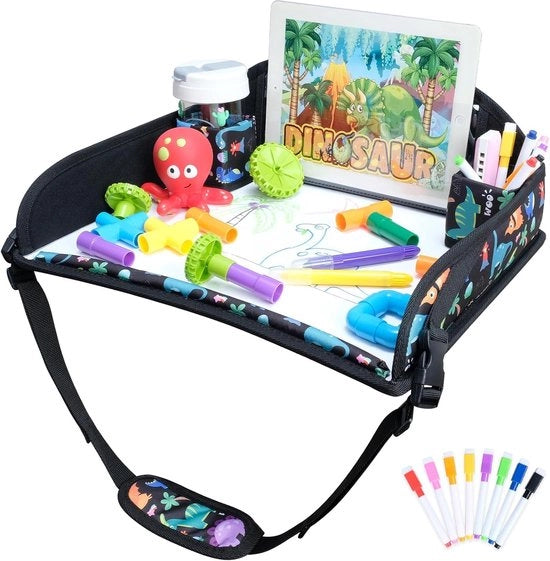 Tavolo da viaggio pieghevole e tavolo da gioco per bambini - Ideale per auto e viaggi in macchina