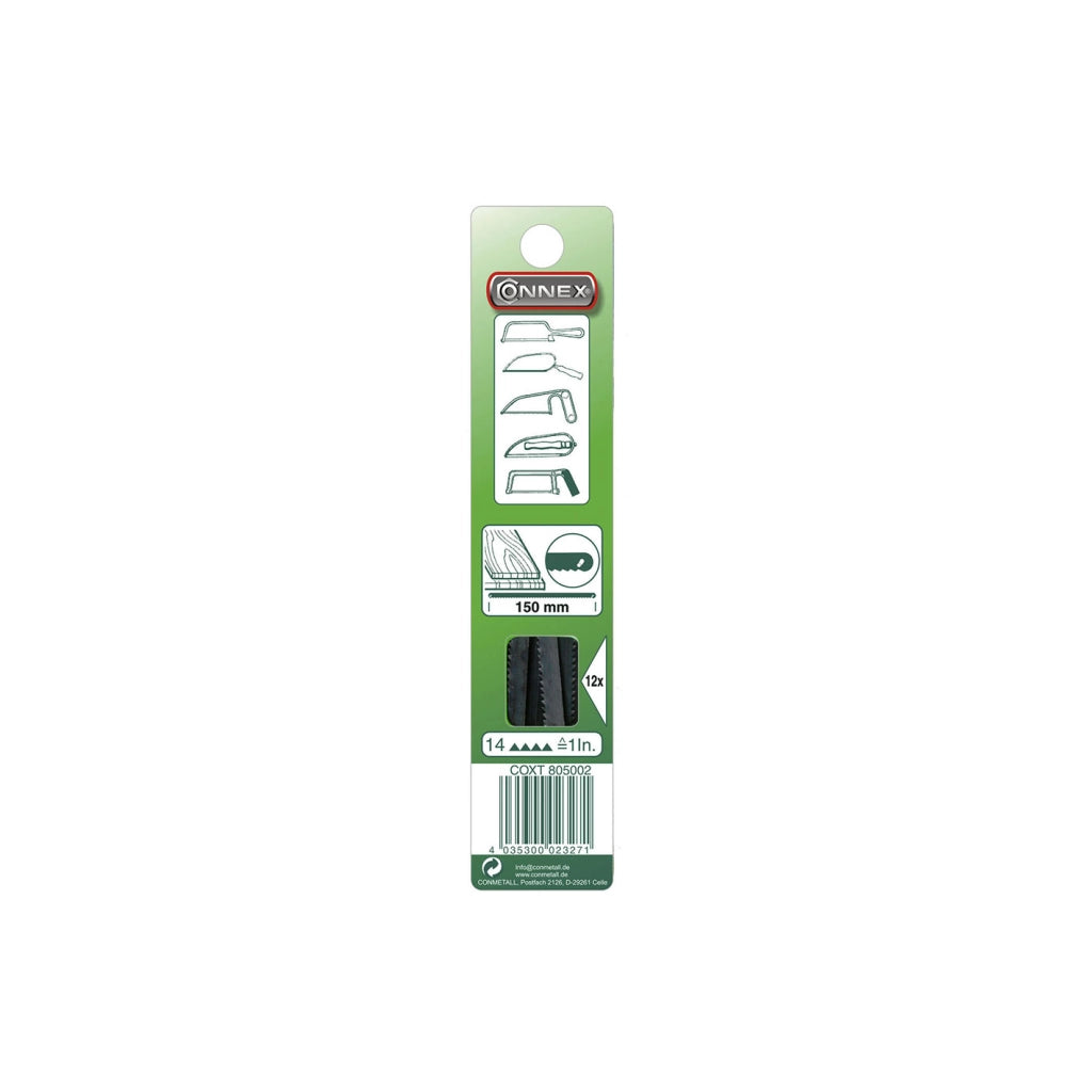 Lame di Ricambio Legno per Sega Seghetto Archetto Mini Puk 150 mm 12 Pz Masidef
