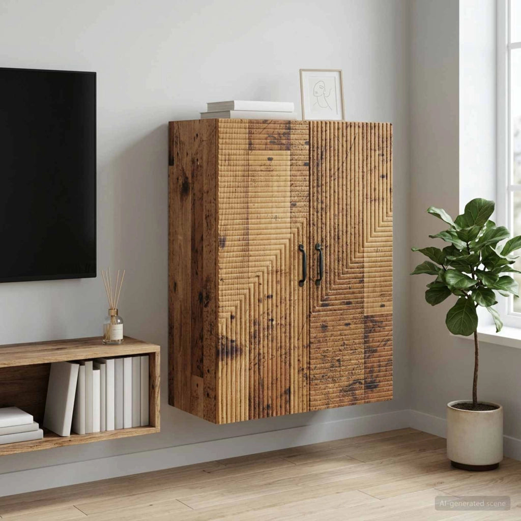 Mobiletto a muro Legno antico 66 x 34,5 x 90 cm 898573