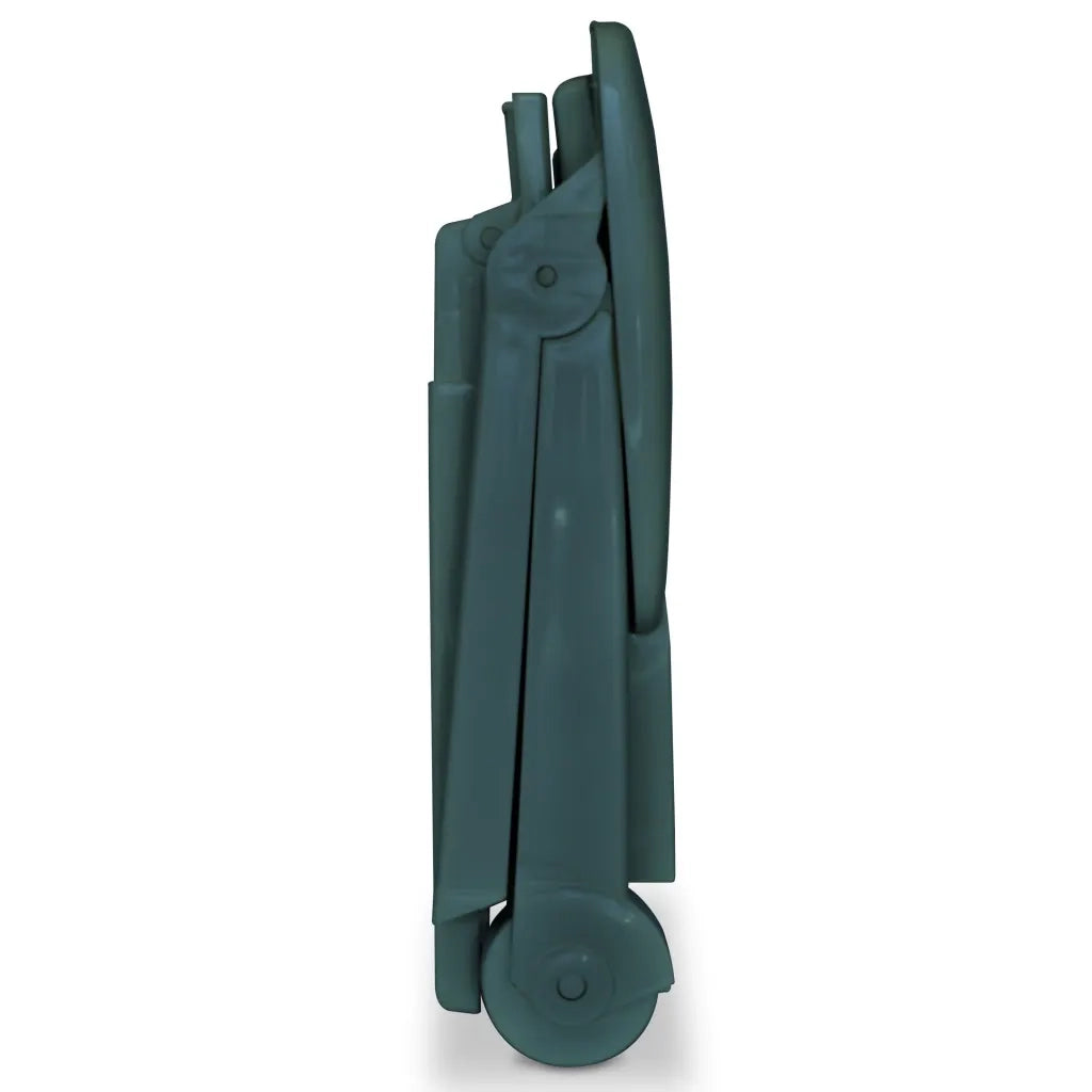 Lettino Prendisole | Sdraio da giardino | Lettino da sole con Poggiapiedi in Plastica Verde