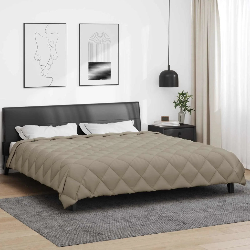 Piumone | Duvet Invernale Grigio chiaro 220 x 260 cm Microfibra