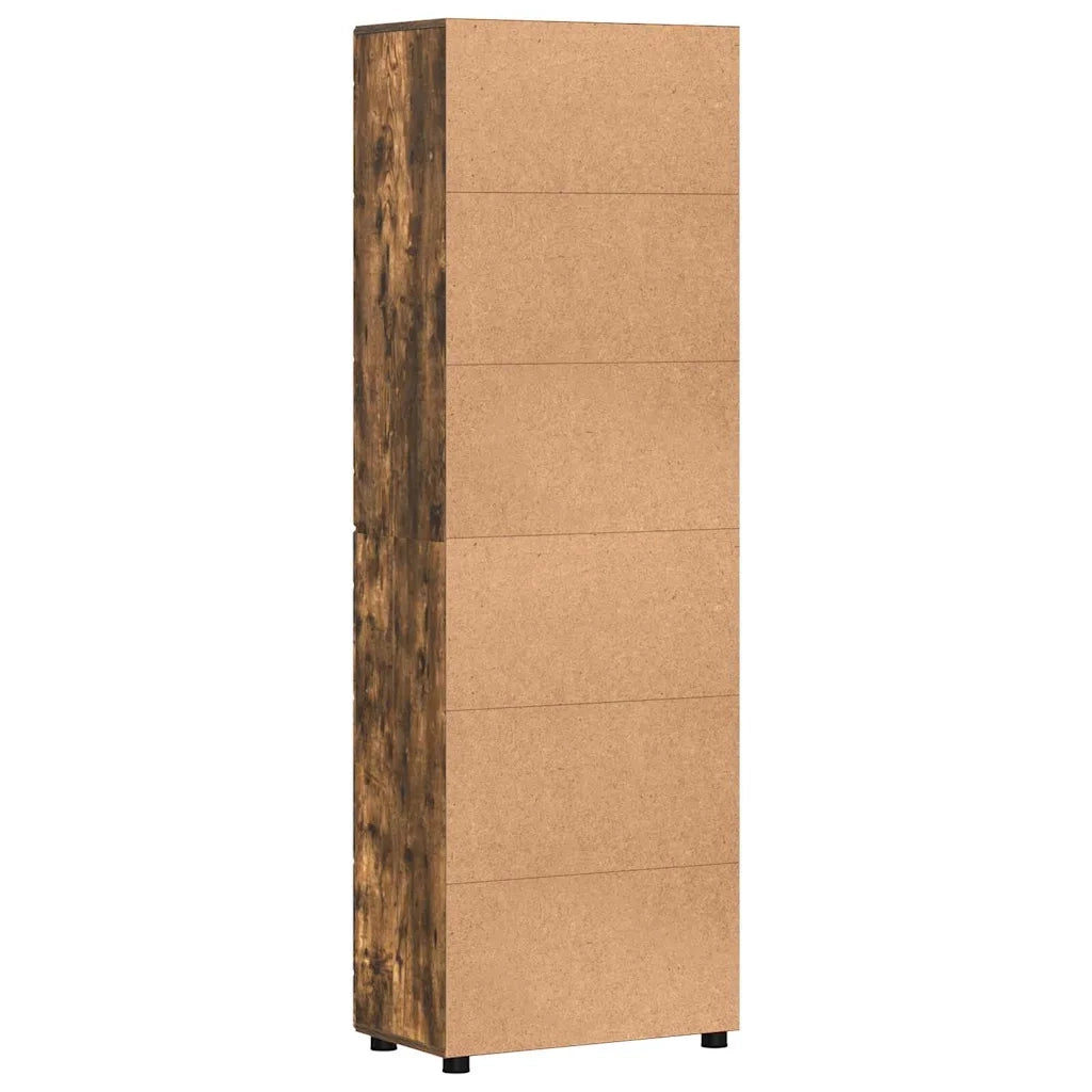 Credenza FLORIN Rovere fumé 60 x 35 x 182 cm Legno multistrato 3397909