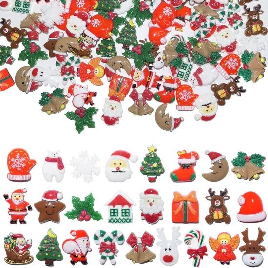 100 pezzi di appoggi per cera miniaturna per decorazione DIY per Natale