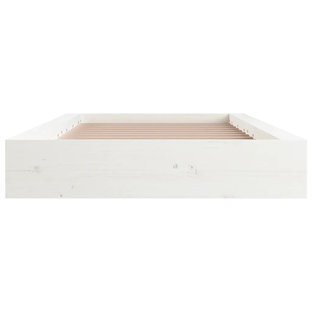 Giroletto Bianco 90x190 cm Single in Legno Massello 820702