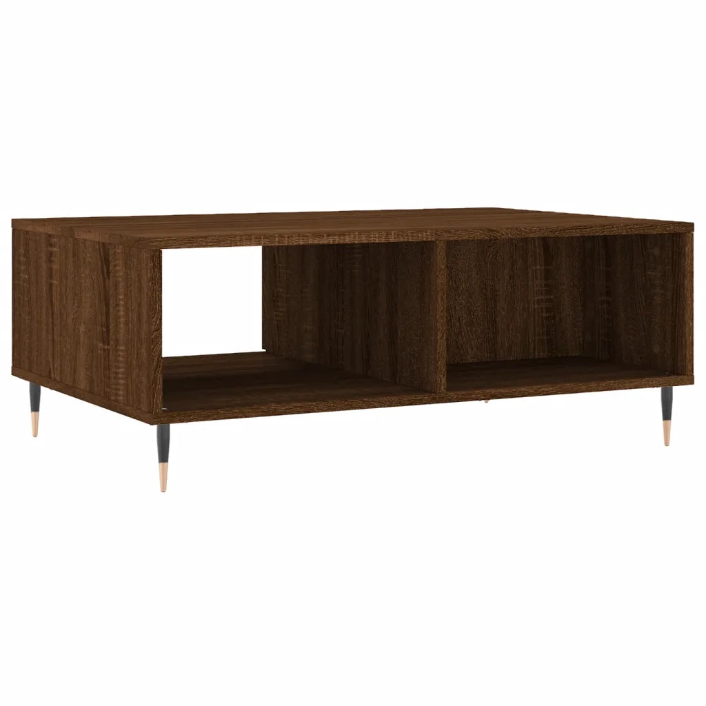 Tavolino da Salotto Rovere Marrone 90x60x35cm Legno Multistrato 827059