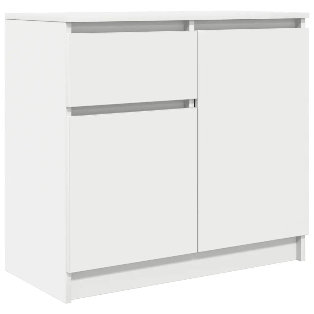 Credenza con Cassetto-Buffet-Armadio da cucina Bianco 71x35x65 cm in Legno Multistrato 417613
