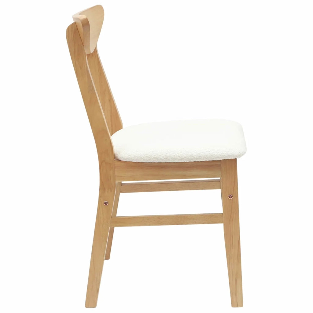 Sedie da pranzo 2 pcs Naturale 42 x 47.5 x 81 cm