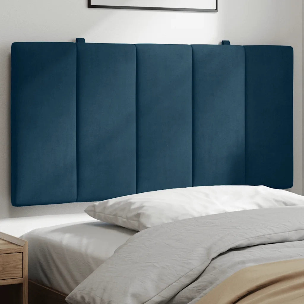 Cuscino Testiera Hanko Blu 100 cm in Velluto CFW8267717
