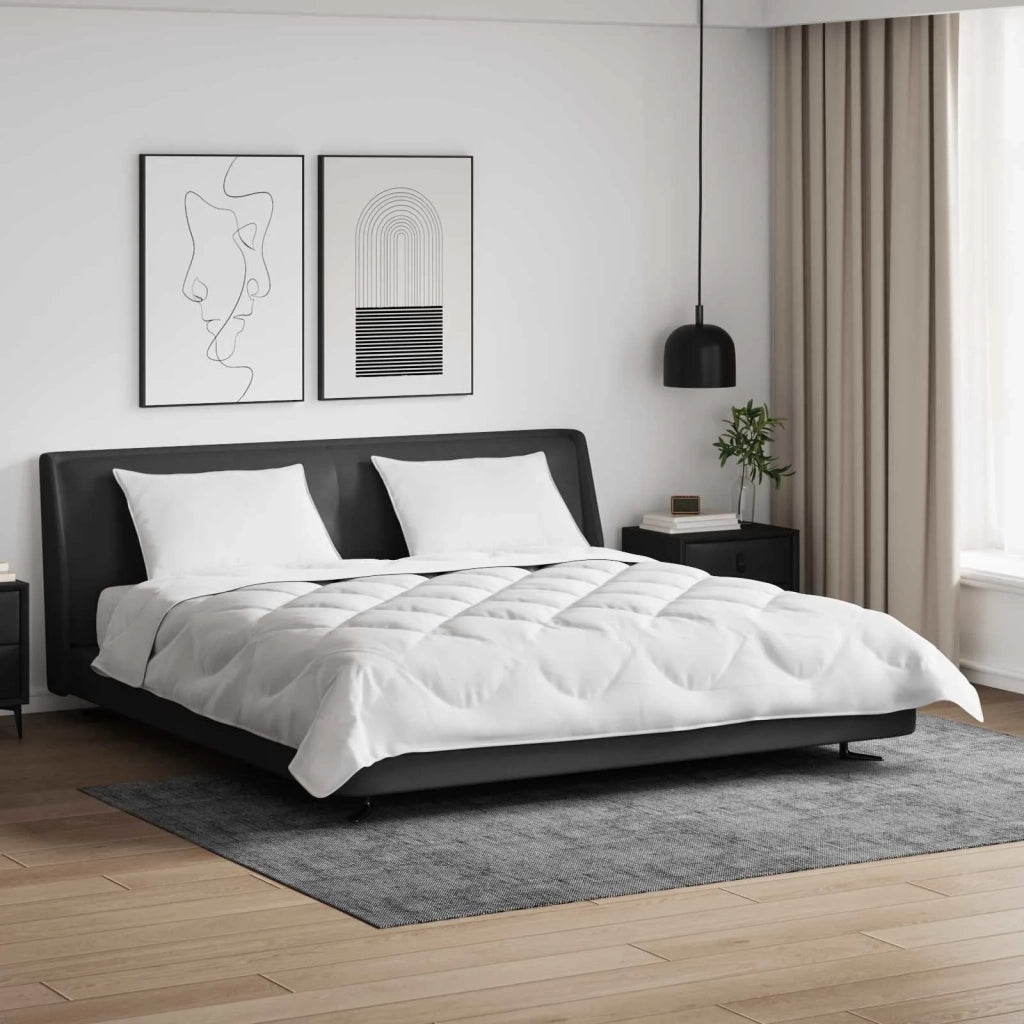 Piumone con Cuscini con cuscino 3 pcs Bianco Microfibra 3378079