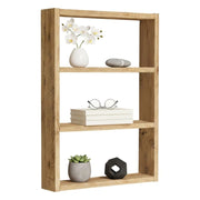 Mensola Krosa, Scaffale, Ripiano a muro, Scaffalatura multiuso, 43x9h60 cm, Quercia
