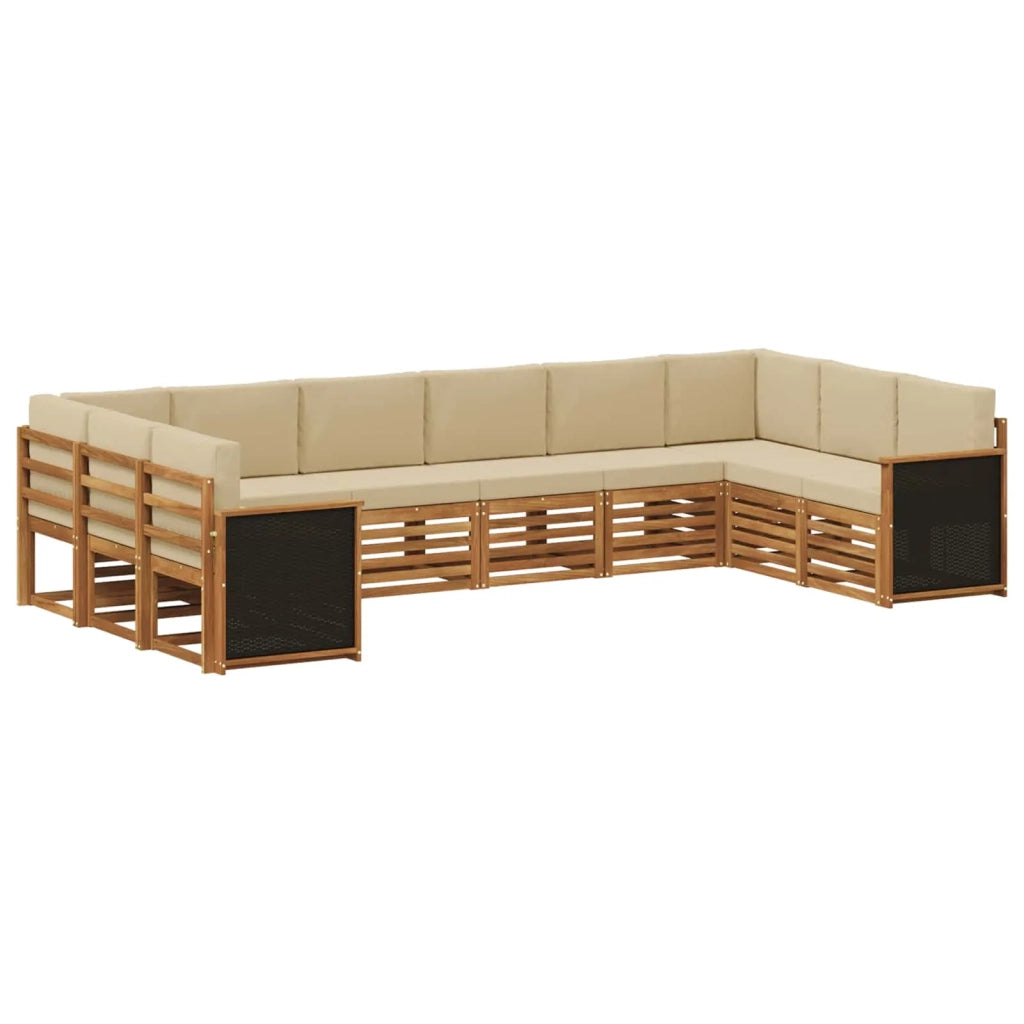 Set di divani da esterno 7 pz Naturale 3384884