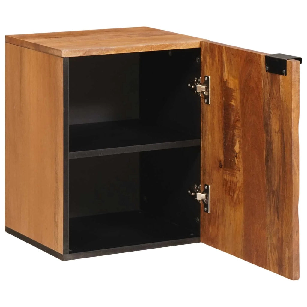Mobile Appeso da Bagno con lo scaffale Marrone 38 x 33 x 48 cm