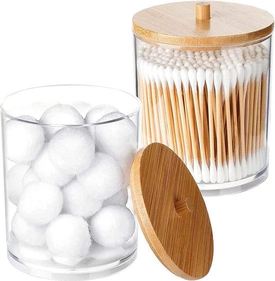 Set di dischi di caricamento - 2 pezzi - Cassetta di conservazione per tamponi di trucco e stecchi di otturazione
