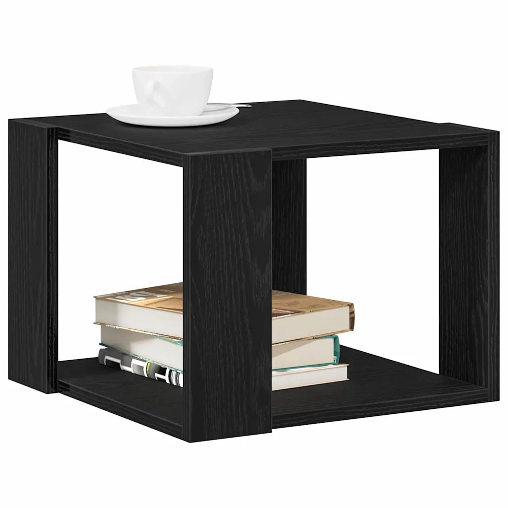Tavolino da salotto Rovere Nero 40 x 40 x 30 cm 862607