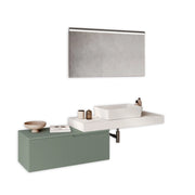 Composizione 4 pezzi VENERE bianco /verde salvia