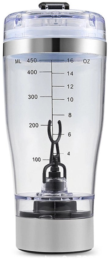 Elettro emulsificatore di proteine, bottiglia da acqua, miscelatore a vortice automatico, contenitore da 450 ml con funzione di rimozione.