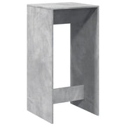 Tavolo da Bar Grigio Cemento 51x50x103,5cm in Legno Multistrato