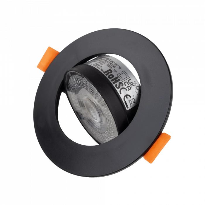 Faretto incasso LED CCT nero rotondo Ecolight