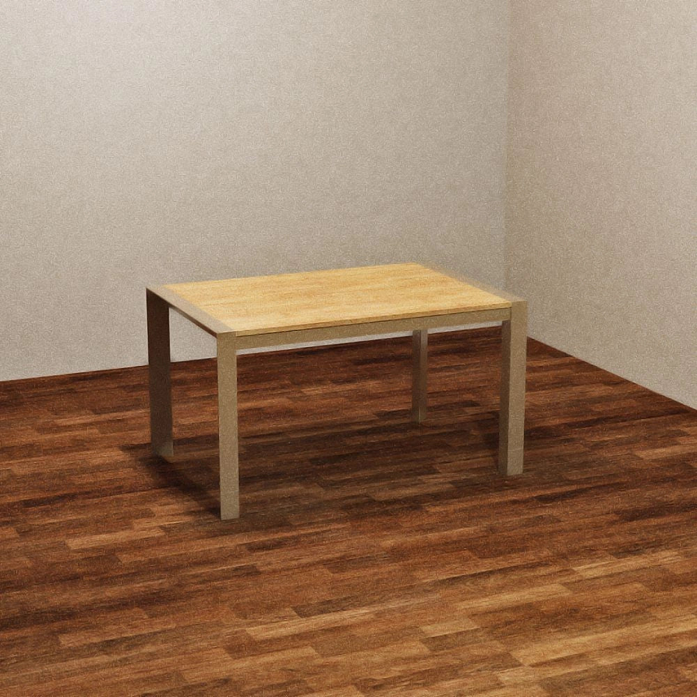 Tavolo allungabile Golia struttura tortora e piano rovere shimo 130x80 cm