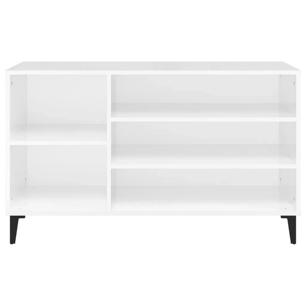 Scarpiera Bianco Lucido 102x36x60 cm in Legno Multistrato cod mxl 41539