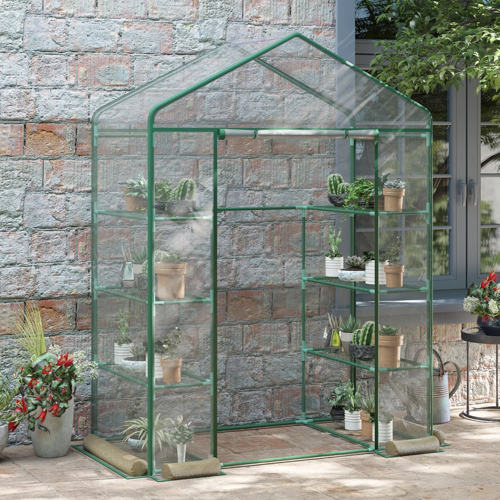 Serra da Giardino in Acciaio e PVC ¨C zephmum ¨C 143x73x195 cm Verde