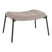 Poggiapiedi Glasgow, Beige, Poliestere, 42,5x63x39 cm