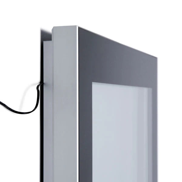Bacheca per Esterno Portaposter Nera Retroilluminata LED - 70 x 100