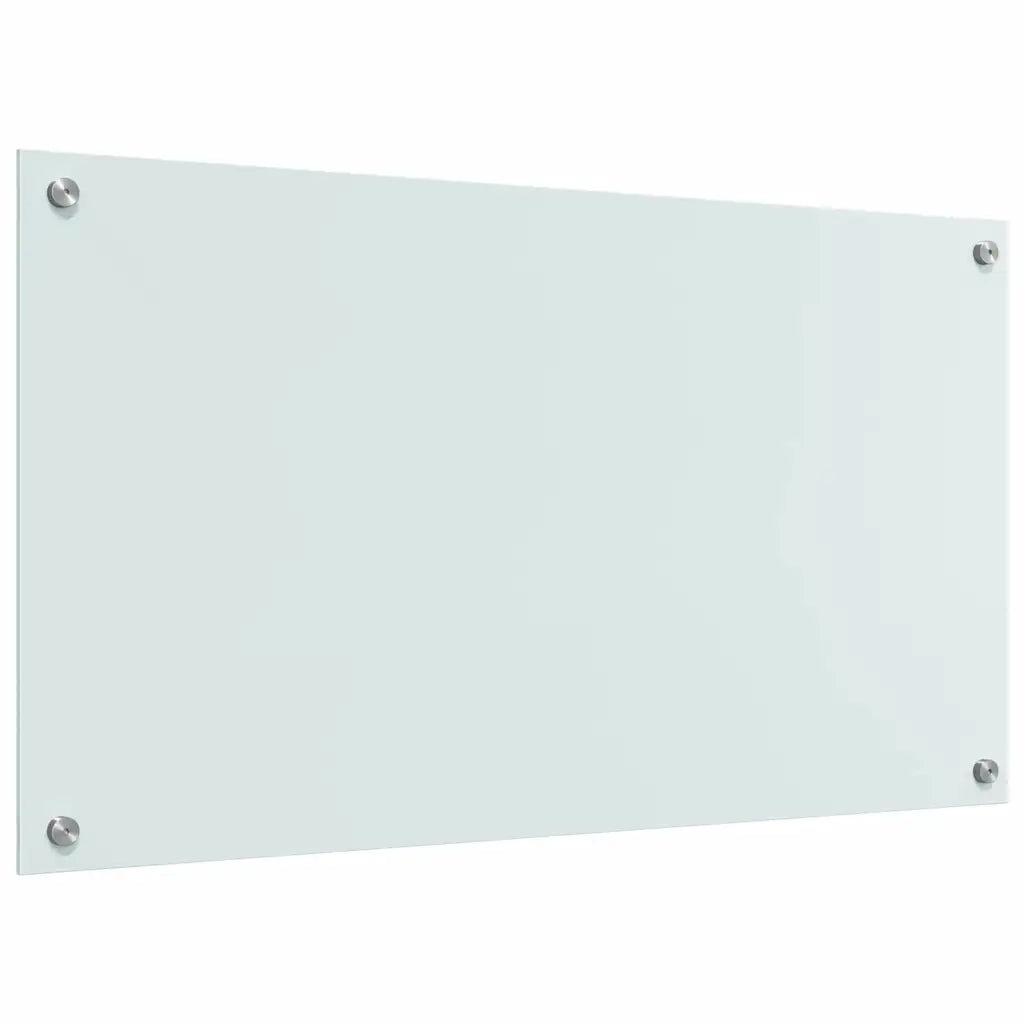 Schienale da cucina 2 pcs Bianco 90 x 50 cm vetro temperato 3415525