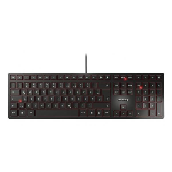 CHERRY KC 6000 Slim tastiera USB QWERTZ Tedesco Nero